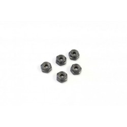 Kyosho Stopmuttern 2.6x3.0 Gun Metal Alu