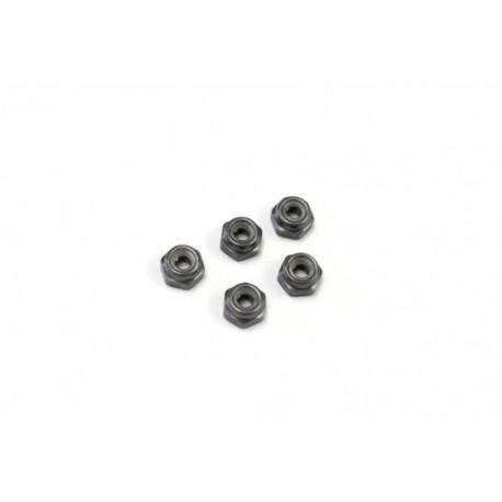 Kyosho Stopmuttern 2.6x3.0 Gun Metal Alu