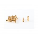Ruddog 5mm Gold Plug male 10pcs.