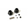 Kyosho Radmitnehmer Inferno MP9-MP10 Gun Metal (2) Breit