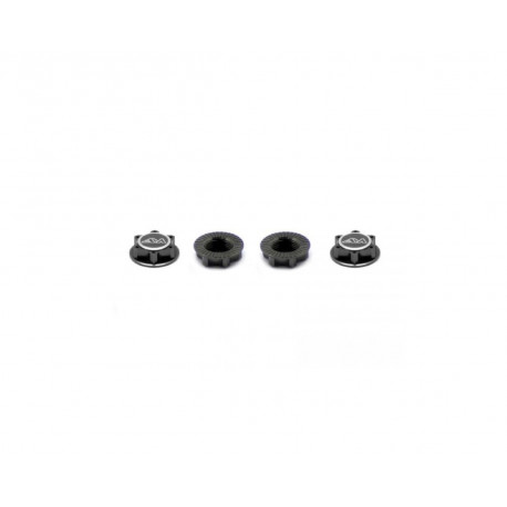 ARROWMAX Alu 1/8th Wheel Nuts Closed End / Lightweight Gray