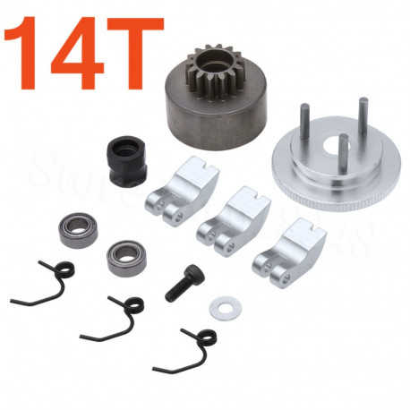 Alpha Plus Alpha Clutch Combo Set (14T Vented Clutch Bell +Bearing 5x10