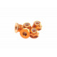 Hiro Seiko 3mm Alloy Nylon Nut [Orange] ( 5 pcs)