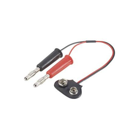 Modelcraft Ladekabel [2x Bananenstecker - 1x 9 V Blockbatterieanschluss] 25.00 cm 0.25 mm² 208286