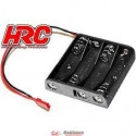 HRC Racing Batteriehalterung AA 4 Zellen Flach mit BEC Stecker