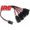 HRC Racing Kabel Y 1 zu 5 26 Gauge Kabel LED UNI FUT und JR typ