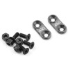 ARROWMAX 1/10th On-Road Alu Wing Mounts Gray