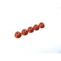 Hiro Seiko 2mm Alloy Flange Nylon Nut orange