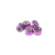 Hiro Seiko 3mm Alloy Nylon Nut [Purple] ( 5 pcs)