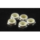 Hiro Seiko 4mm Alloy Nylon Nut [Silver] ( 5 pcs)