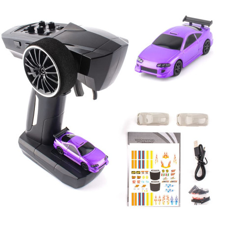 Turbo Racing - TB-C72 - 1:76 - Sports Micro RC Car - RTR - PURPLE