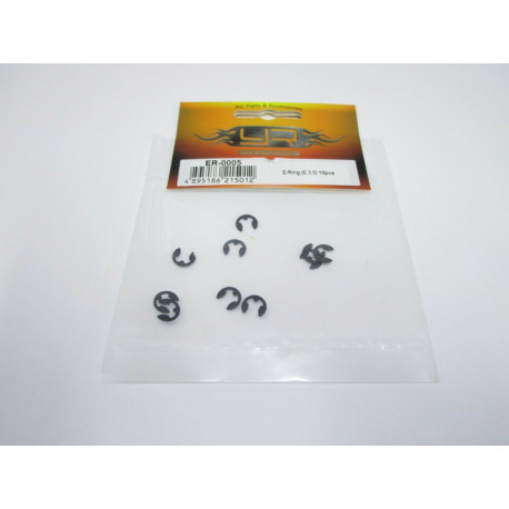 Yeah Racing E-Ring 2,5mm (10 Stk., Stahl)