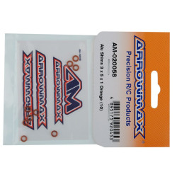 Arrowmax Aluminium Unterlegscheiben 3x5x1mm  Orange