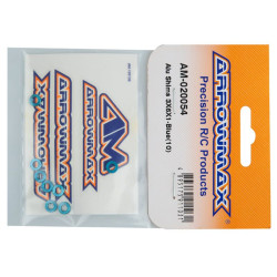 Arrowmax Aluminium Unterlegscheiben 3x6x1mm  Blau