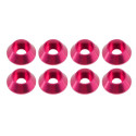 Ultimate RC 3mm Pink Aluminium Unterlegscheiben Cap Head Schraube konisch (8)