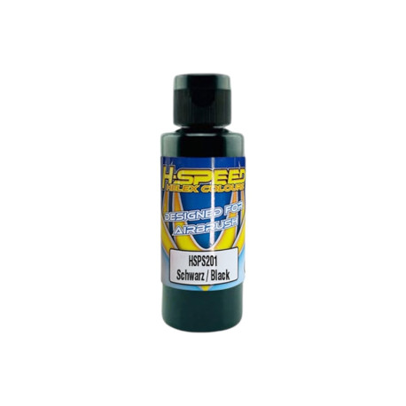 H-SPEED Lexan Airbrush Farbe 60ml Schwarz