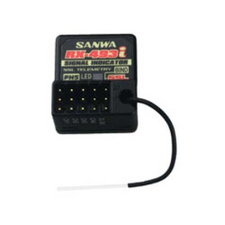 Sanwa RX-493i Empfänger (4-Kanal/FH5) Dual ID + Signal Indicator