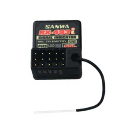 Sanwa RX-493i Empfänger (4-Kanal/FH5) Dual ID + Signal Indicator