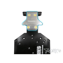 T-works TO-235-K Stainless Steel Front Chassis Skid Protector ( Kyosho MP9/MP9e EVO/MP10 /MP10E) 2pcs.