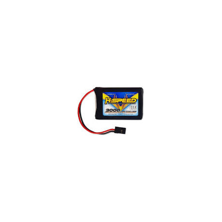 H-SPEED 3000mAh 3,7V TX LiPo Abmessungen: 61x46x9mm für zB. SANWA MT44