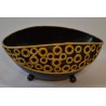 Deko Schale schwarz/gold